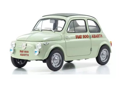 [ Back-order ] KYOSHO KS08966ALG 1:18 Fiat Nuova 500 Abarth Green Clear model car