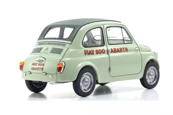 [ Back-order ] KYOSHO KS08966ALG 1:18 Fiat Nuova 500 Abarth Green Clear model car