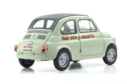 [ Back-order ] KYOSHO KS08966ALG 1:18 Fiat Nuova 500 Abarth Green Clear model car
