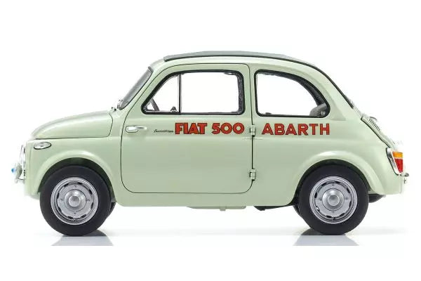 [ Back-order ] KYOSHO KS08966ALG 1:18 Fiat Nuova 500 Abarth Green Clear model car