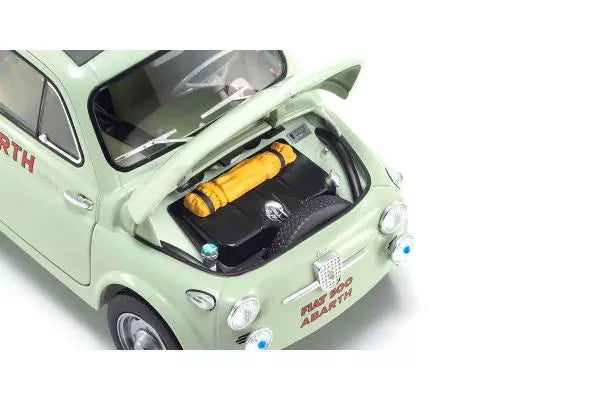 [ Back-order ] KYOSHO KS08966ALG 1:18 Fiat Nuova 500 Abarth Green Clear model car