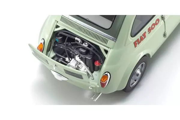 [ Back-order ] KYOSHO KS08966ALG 1:18 Fiat Nuova 500 Abarth Green Clear model car