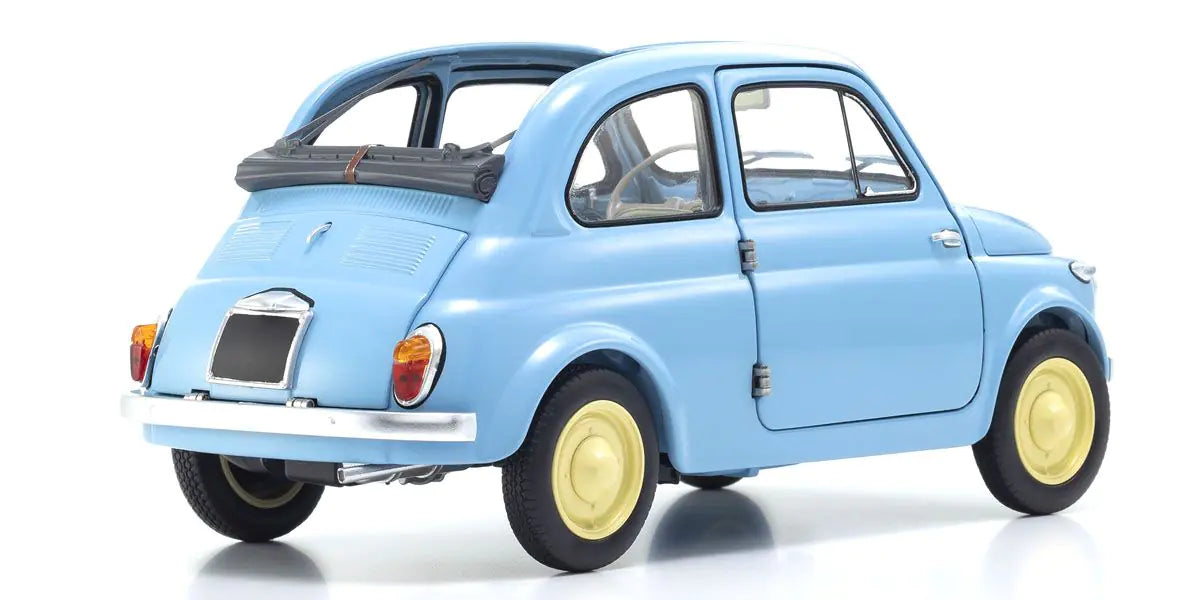 [ Back-order ] KYOSHO KS08966LB 1:18 Fiat Nuova 500 Celestial Blue Diecast model car