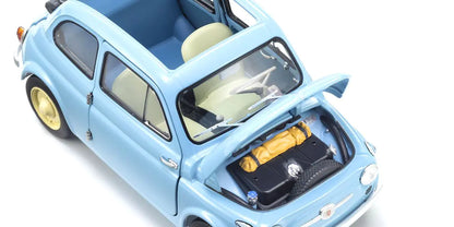 [ Back-order ] KYOSHO KS08966LB 1:18 Fiat Nuova 500 Celestial Blue Diecast model car