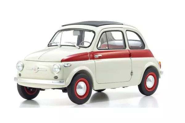 [ Back-order ] KYOSHO KS08966SLG 1:18 Fiat Nuova 500 Sport Light Gray model car