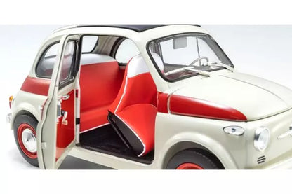 [ Back-order ] KYOSHO KS08966SLG 1:18 Fiat Nuova 500 Sport Light Gray model car