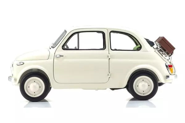 [ Back-order ] KYOSHO KS08966WA 1:18 Fiat Nuova 500 with Accessories Ivory model car