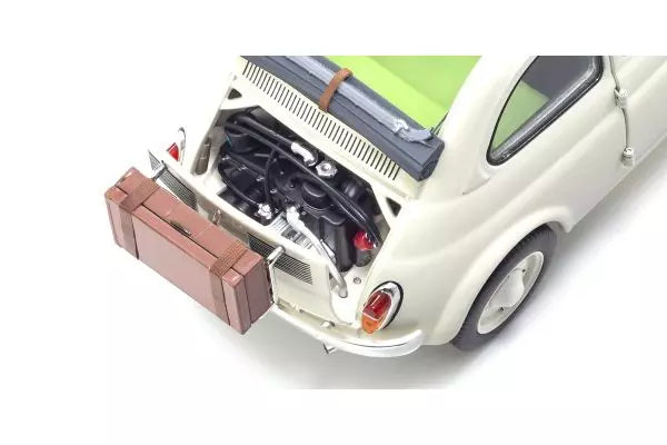 [ Back-order ] KYOSHO KS08966WA 1:18 Fiat Nuova 500 with Accessories Ivory model car