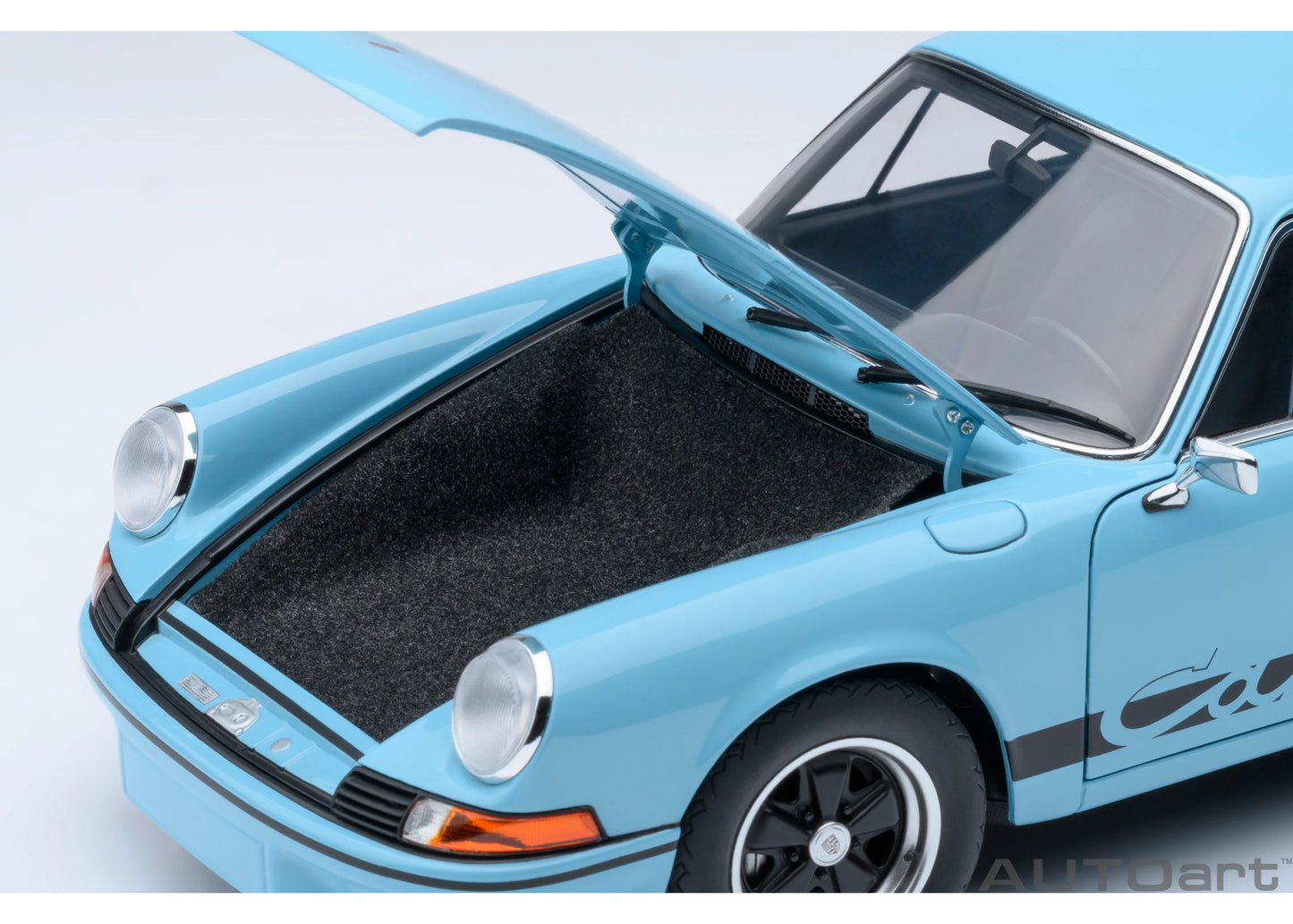 [ Back-order ] 78032 AUTOart 1:18 Porsche 911 Carrera 2.7 RS Gulf Blue Black Stripes model car