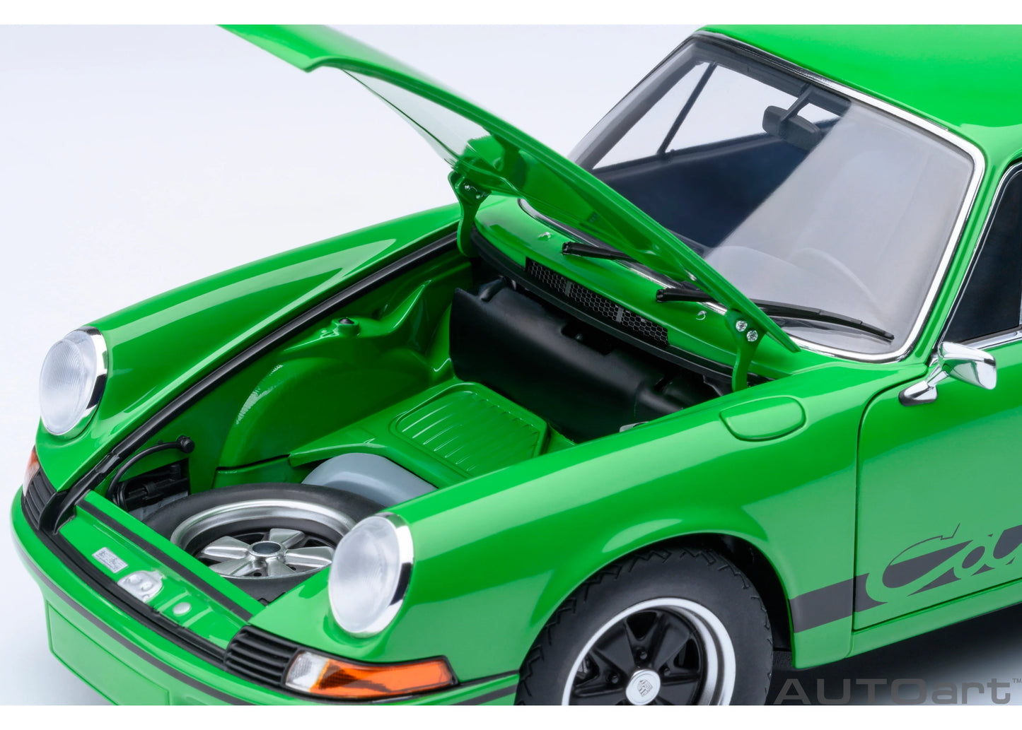 [ Back-order ] 78034 AUTOart 1:18 Porsche 911 Carrera 2.7 RS Viper Green Black Stripes model car