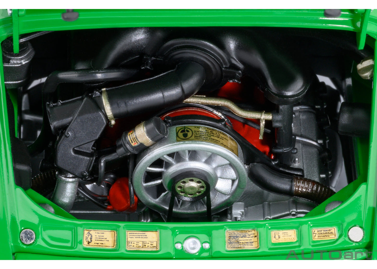 [ Back-order ] 78034 AUTOart 1:18 Porsche 911 Carrera 2.7 RS Viper Green Black Stripes model car