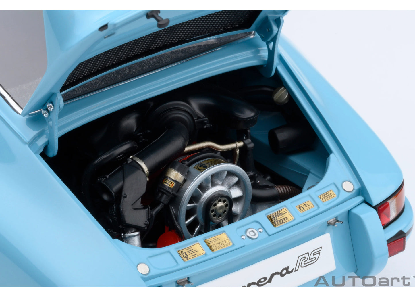 [ Back-order ] 78032 AUTOart 1:18 Porsche 911 Carrera 2.7 RS Gulf Blue Black Stripes model car