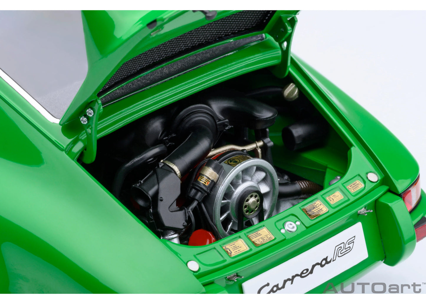 [ Back-order ] 78034 AUTOart 1:18 Porsche 911 Carrera 2.7 RS Viper Green Black Stripes model car