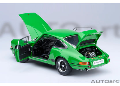[ Back-order ] 78034 AUTOart 1:18 Porsche 911 Carrera 2.7 RS Viper Green Black Stripes model car