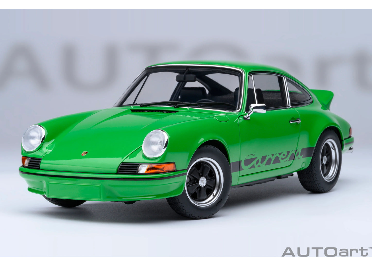 [ Back-order ] 78034 AUTOart 1:18 Porsche 911 Carrera 2.7 RS Viper Green Black Stripes model car