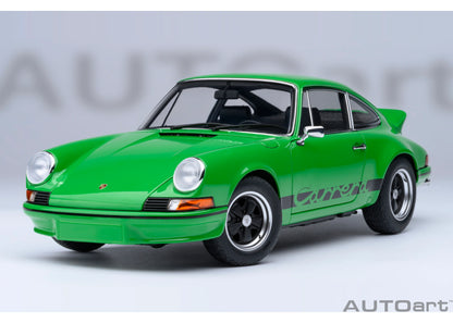 [ Back-order ] 78034 AUTOart 1:18 Porsche 911 Carrera 2.7 RS Viper Green Black Stripes model car