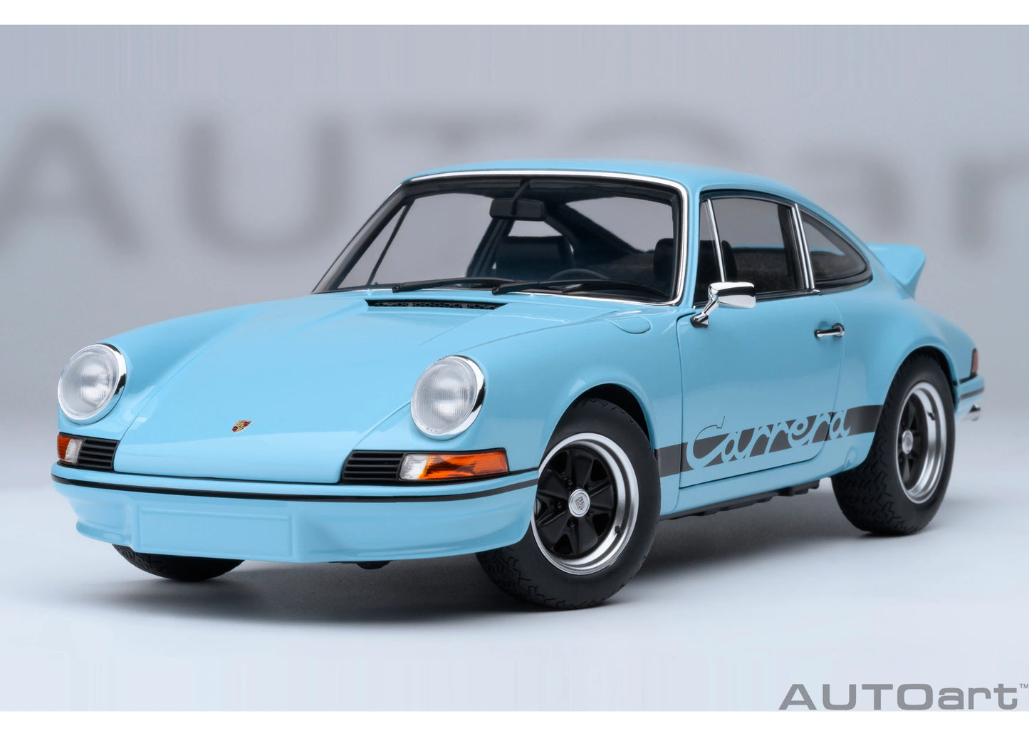 [ Back-order ] 78032 AUTOart 1:18 Porsche 911 Carrera 2.7 RS Gulf Blue Black Stripes model car