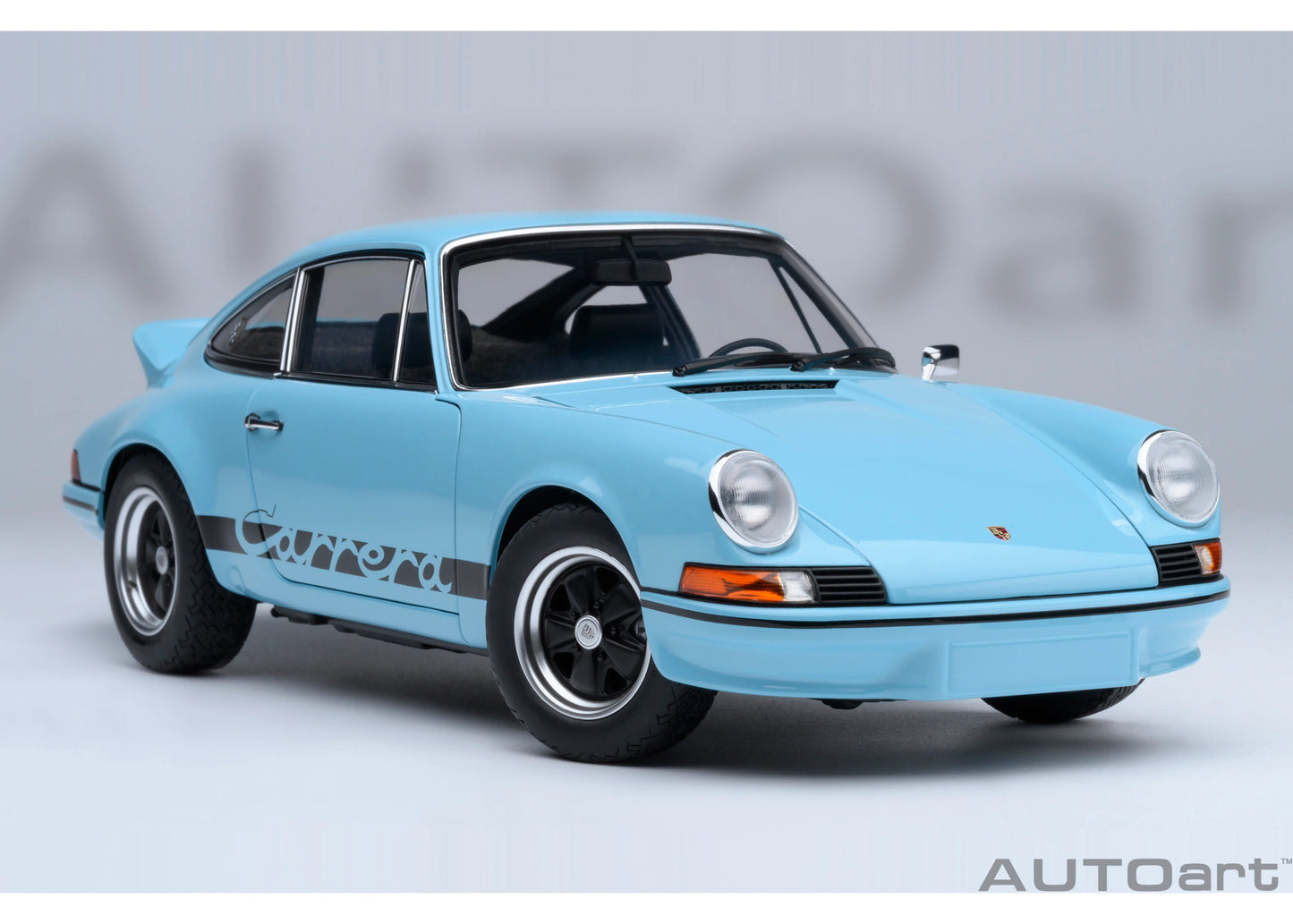 [ Back-order ] 78032 AUTOart 1:18 Porsche 911 Carrera 2.7 RS Gulf Blue Black Stripes model car