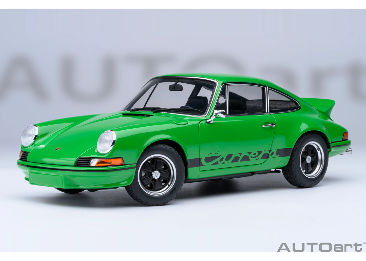 [ Back-order ] 78034 AUTOart 1:18 Porsche 911 Carrera 2.7 RS Viper Green Black Stripes model car