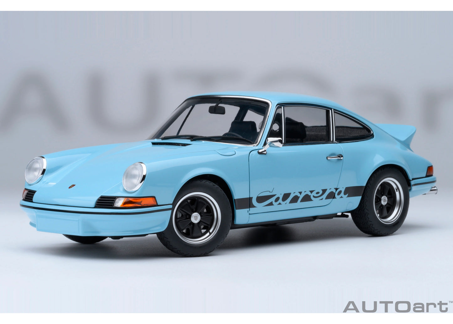 [ Back-order ] 78032 AUTOart 1:18 Porsche 911 Carrera 2.7 RS Gulf Blue Black Stripes model car