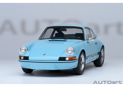 [ Back-order ] 78032 AUTOart 1:18 Porsche 911 Carrera 2.7 RS Gulf Blue Black Stripes model car