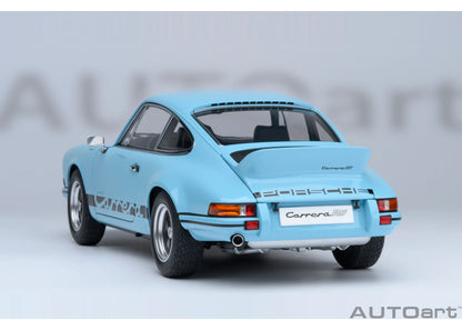 [ Back-order ] 78032 AUTOart 1:18 Porsche 911 Carrera 2.7 RS Gulf Blue Black Stripes model car