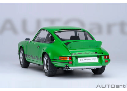 [ Back-order ] 78034 AUTOart 1:18 Porsche 911 Carrera 2.7 RS Viper Green Black Stripes model car