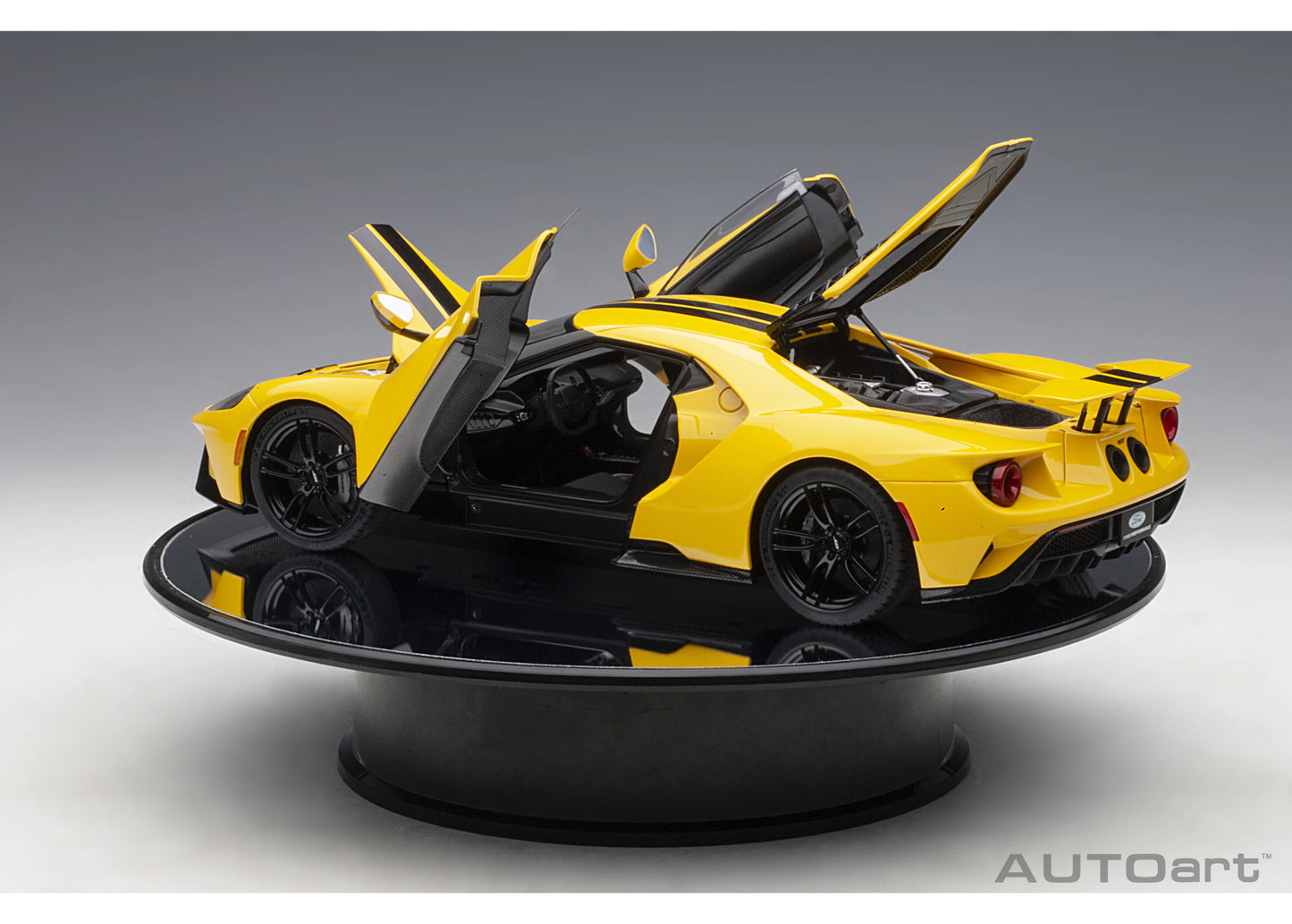 [ Back-order ] AUTOart 98016 Rotary Display StandMedium 25.5cm diameter Acrylic mirror top