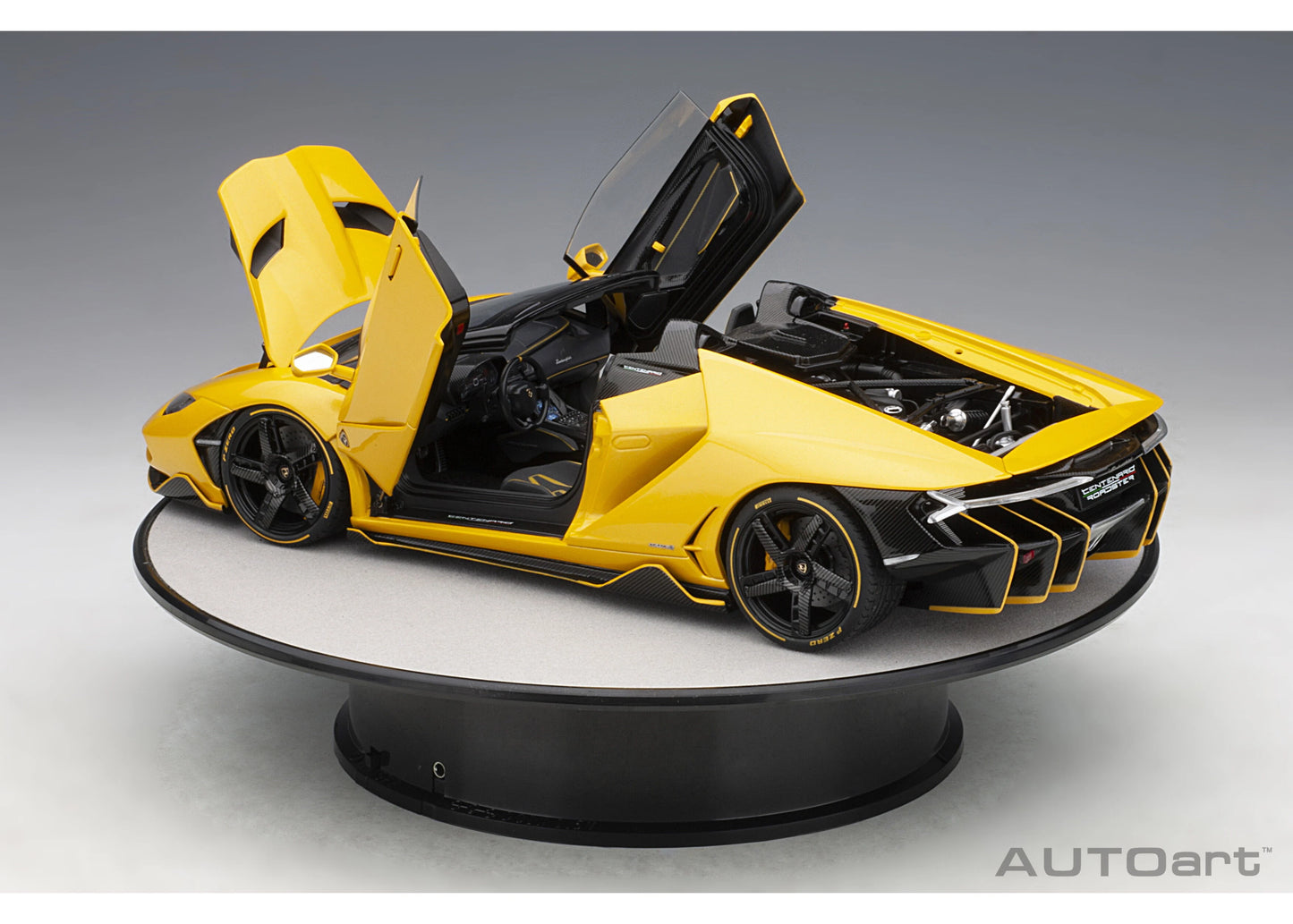 [ Back-order ] AUTOart 98015 Rotary Display Stand Medium 25.5cm diameter Silver