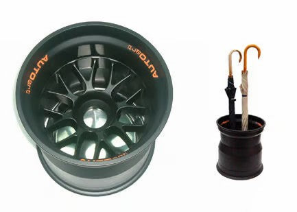 [ Back-order ] AUTOart 49922 Racing Wheel Umbrella Holder Black 36.5cm