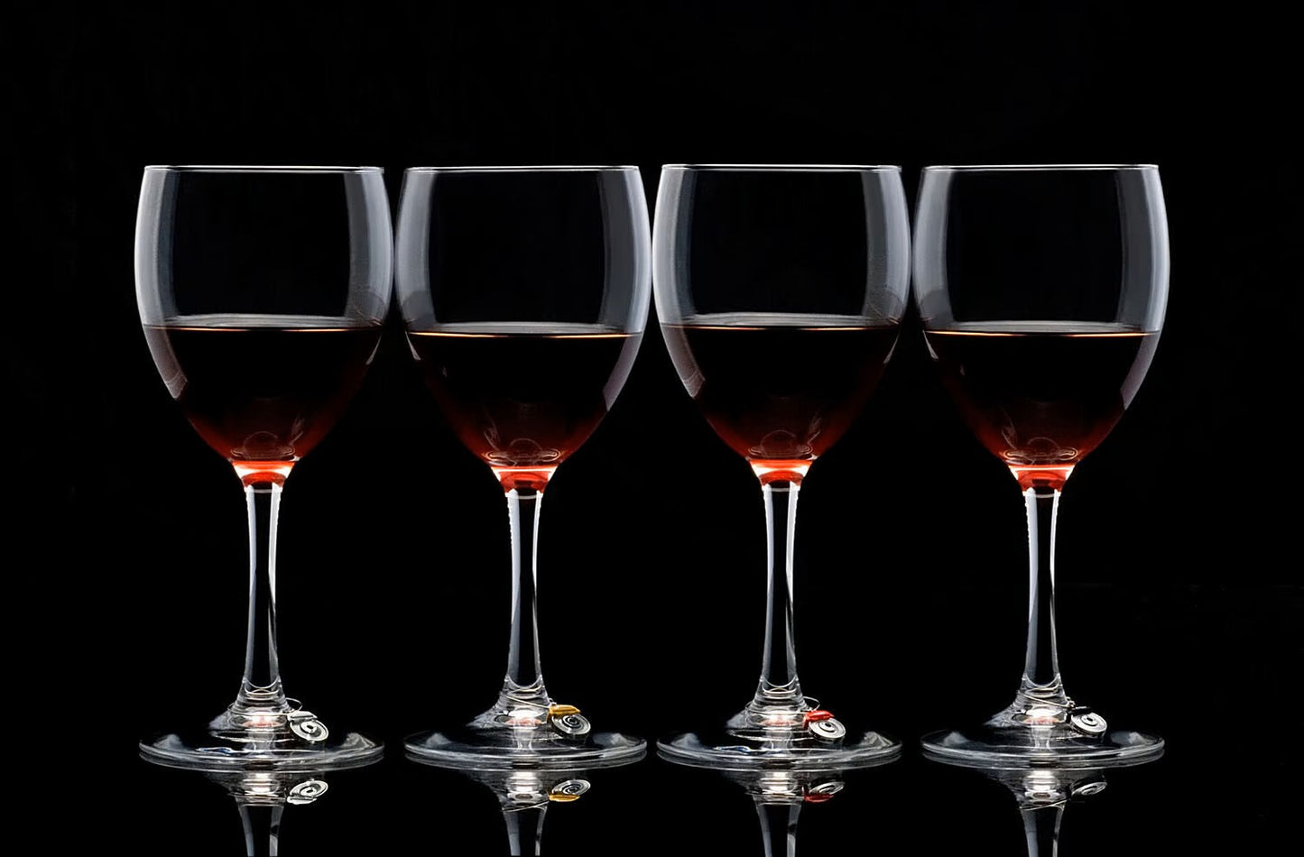 [ Back-order ] AUTOart 40332 Brake disc wine glass charm set of 4 colors Silver Red Yellow Black