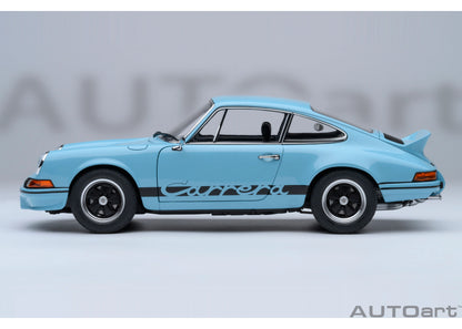 [ Back-order ] 78032 AUTOart 1:18 Porsche 911 Carrera 2.7 RS Gulf Blue Black Stripes model car
