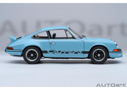 [ Back-order ] 78032 AUTOart 1:18 Porsche 911 Carrera 2.7 RS Gulf Blue Black Stripes model car