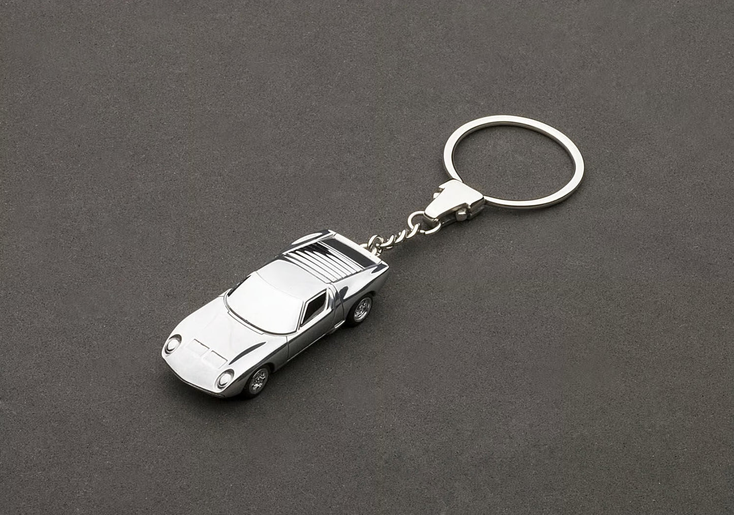 [ Back-order ] AUTOart 41609 1:87 Lamborghini Miura key chain aluminum 11cm