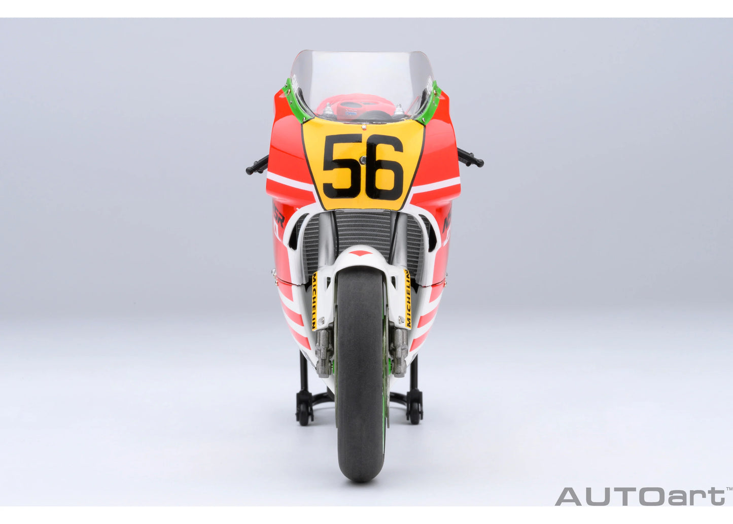 [ Back-order ] AUTOart 12566 1:12 Honda NSR500 WGP500 #56 Bari Bari Legend Koma Gun helmet included Motorcycle Model