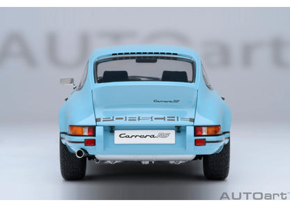 [ Back-order ] 78032 AUTOart 1:18 Porsche 911 Carrera 2.7 RS Gulf Blue Black Stripes model car