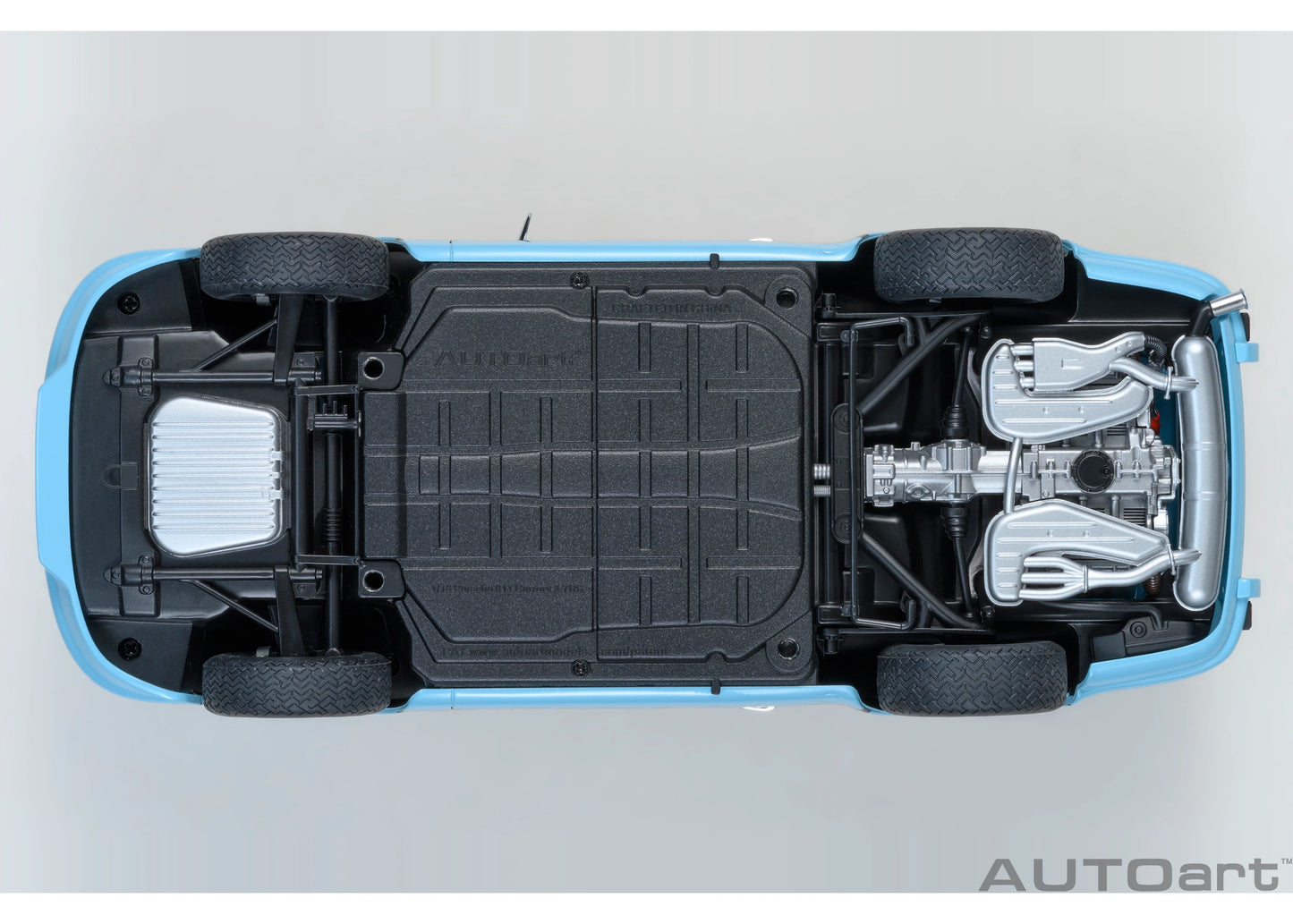 [ Back-order ] 78032 AUTOart 1:18 Porsche 911 Carrera 2.7 RS Gulf Blue Black Stripes model car