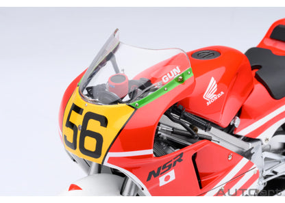 [ Back-order ] AUTOart 12566 1:12 Honda NSR500 WGP500 #56 Bari Bari Legend Koma Gun helmet included Motorcycle Model