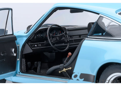 [ Back-order ] 78032 AUTOart 1:18 Porsche 911 Carrera 2.7 RS Gulf Blue Black Stripes model car