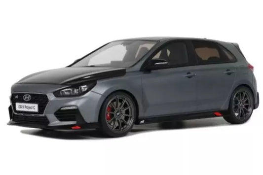 [ Back-order ] OttO OTM1060 1:18 Hyundai I30 N Project C 2017 Matte Gray model car