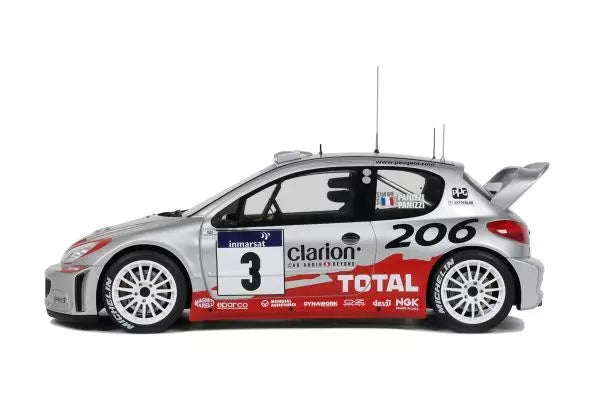 [ Back-order ] OttO OTM1085 1:18 Peugeot 206 WRC Tour de Corse 2002 #3 model car