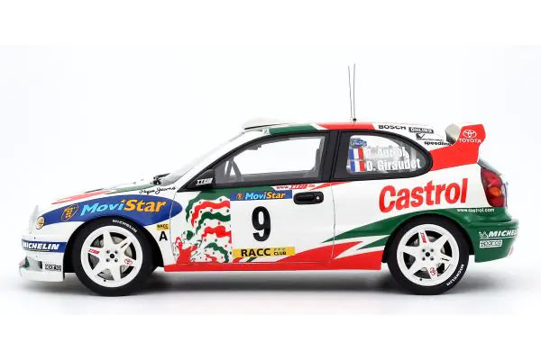 [ Back-order ] otto OTM1102 1:18 Toyota Corolla WRC Catalonia Rally 1998 #9 model car