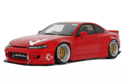 [ Back-order ] OttO OTM1115 1:18 Rocket Bunny Nissan Silvia S15 2014 Red model car