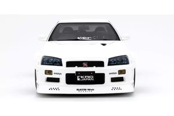 [ Back-order ] OttO OTM1135 1:18 Nissan Skyline GT-R BNR34 KRC2019 White model car