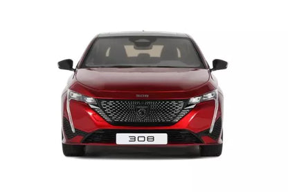 [ Back-order ] OttO OTM1140 1:18 Peugeot 308 GT 2022 Red model car