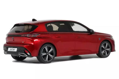 [ Back-order ] OttO OTM1140 1:18 Peugeot 308 GT 2022 Red model car