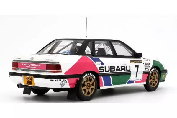 [ Back-order ] OttO OTM1158 1:18 Subaru Legacy RS GrA Sweden Rally 1992 #7 model car