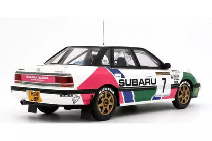[ Back-order ] OttO OTM1158 1:18 Subaru Legacy RS GrA Sweden Rally 1992 #7 model car