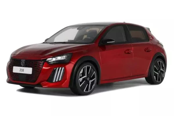 [ Back-order ] OttO OTM1163 1:18 Peugeot 208 GT Hybrid 2024 Red model car