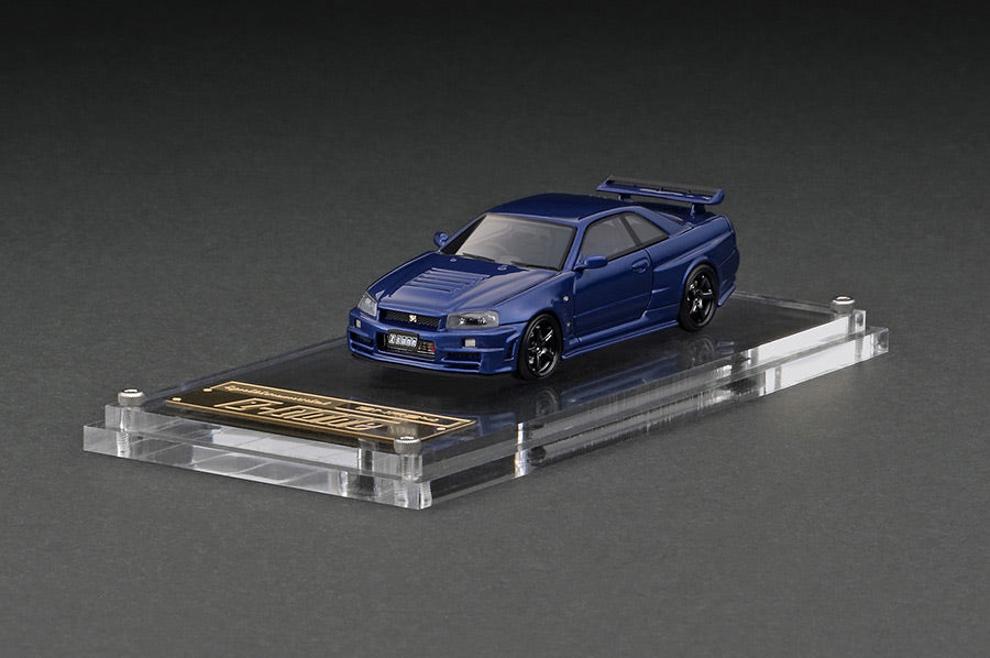 IG2937 ignition model 1:64 Nissan NISMO R34 GT-R Z-tune Bayside Blue